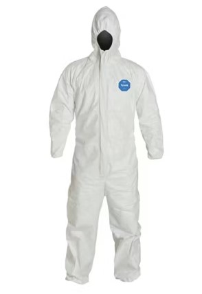 Dupont Tyvek&reg; 400 Disposable Coveralls - Elastic Wrist/Ankle/With Hood - 2XL - Q1